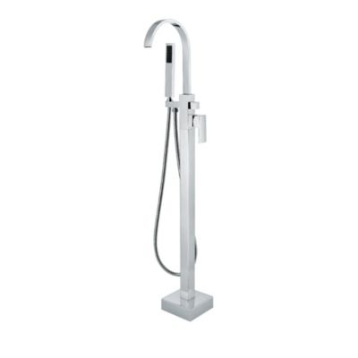 Robinet mitigeur de bain & douche au sol - Chromé