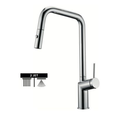 Robinet Mitigeur de Cuisine avec Douchette Chrome IMEX BONN GCE024