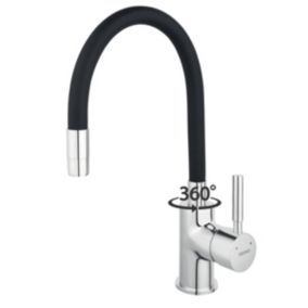 Robinet mitigeur de cuisine bec Flexible ZUMBA Noir - SANIVERRE