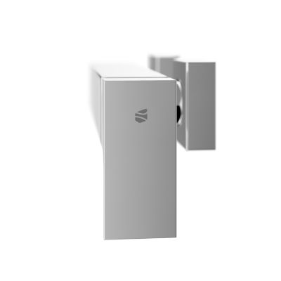 Robinet mitigeur de douche mural Laiton Chrome, mélangeur céramique - 29x4,3x7,7cm (LxHxP) - LAVOA