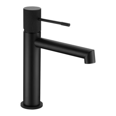 Robinet Mitigeur de Lavabo anti-calcaire Bas Noir Mat IMEX LINE BDD038-1NG