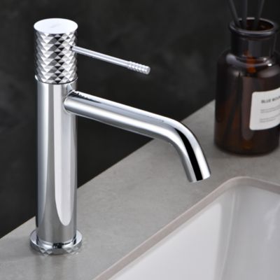 Robinet Mitigeur de Lavabo anti-calcaire Bec Bas Chrome IMEX GENOVA BDG053-1