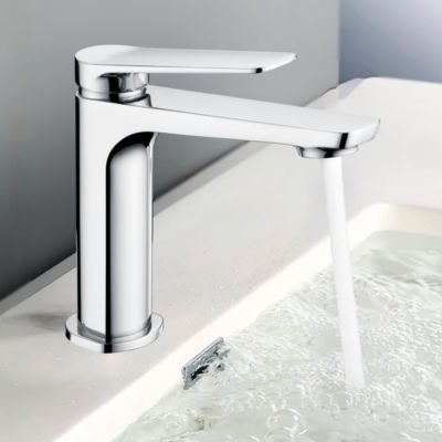 Robinet Mitigeur de Lavabo anti-calcaire Bec Bas Chrome IMEX NAPOLES BDN047-1