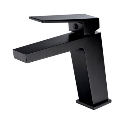 Robinet Mitigeur de Lavabo anti-calcaire Bec Bas Noir Mat IMEX ART BDAR025-1NG