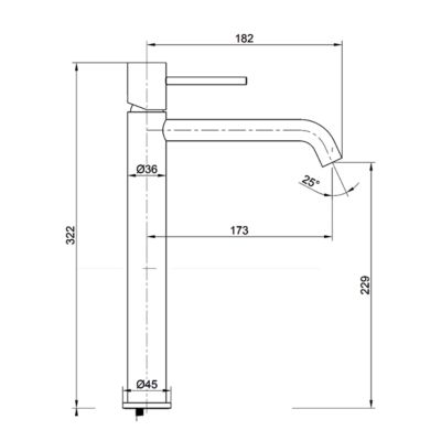 Robinet Mitigeur de Lavabo anti-calcaire Bec Haut Black Gun Métal IMEX MONZA BDM039-3BGM