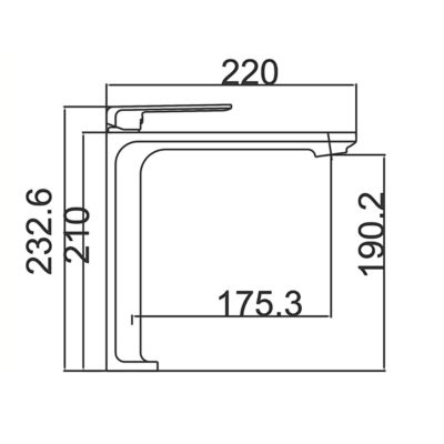 Robinet Mitigeur de Lavabo anti-calcaire Bec Haut Blanc Mat IMEX FIYI BDF016-3BL