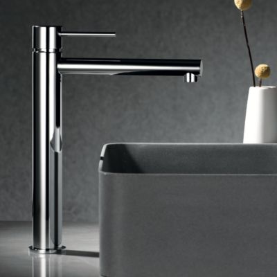 Robinet Mitigeur de Lavabo anti-calcaire Bec Haut Chrome IMEX MILOS STICK BDYS045-3