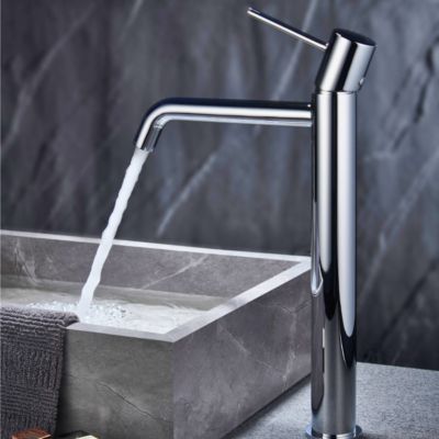 Robinet Mitigeur de Lavabo anti-calcaire Bec Haut Chrome IMEX MONZA BDM039-3