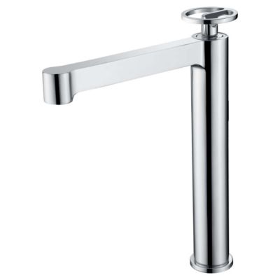 Robinet Mitigeur de Lavabo anti-calcaire Bec Haut Chrome IMEX OLIMPO BDC033-3