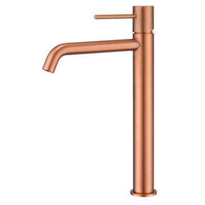 Robinet Mitigeur de Lavabo anti-calcaire Bec Haut Or Rose IMEX MONZA BDM039-3ORC