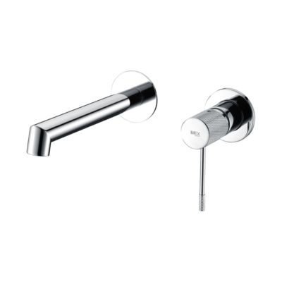 Robinet Mitigeur de Lavabo anti-calcaire Encastré Chrome IMEX LINE GLD038