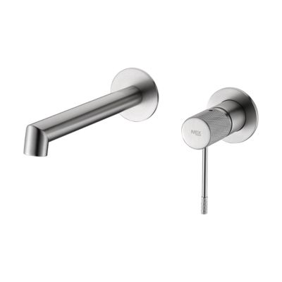 Robinet Mitigeur de Lavabo anti-calcaire Encastré Nickel Brossé IMEX LINE GLD038/NQ