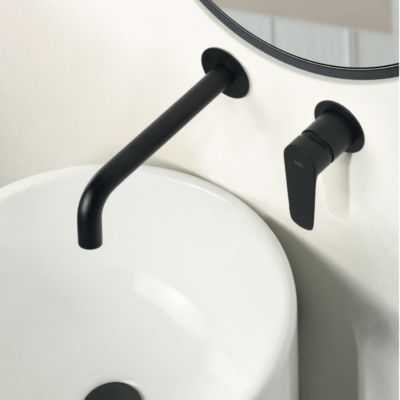 Robinet Mitigeur de Lavabo anti-calcaire Encastré Noir Mat IMEX BELGICA GLZ044/NG