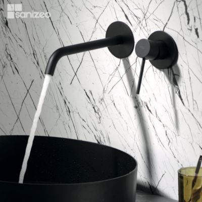 Robinet De Lavabo à Encastrer Imex Noir Mat Suisse