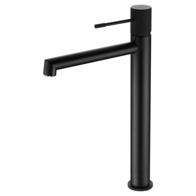 Robinet Mitigeur de Lavabo anti-calcaire Haut Noir Mat IMEX LINE BDD038-3NG