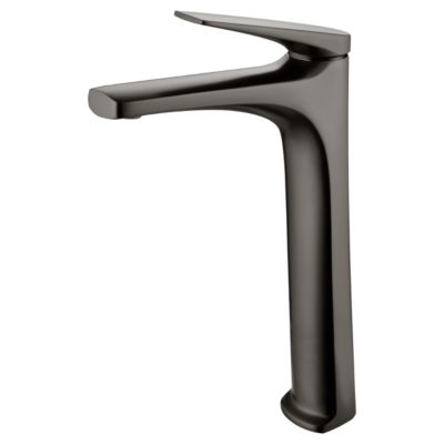 Robinet Mitigeur de Lavabo Bec Haut anti-calcaire Black Gun Métal IMEX DELOS BDD055-3BGM