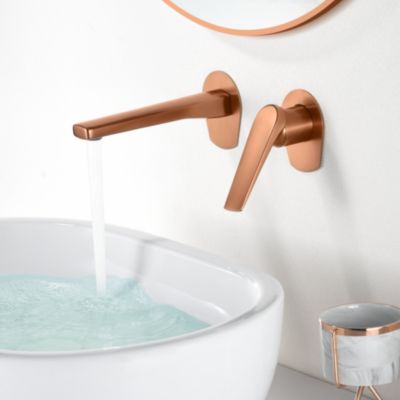 Robinet Mitigeur de Lavabo Encastré anti-calcaire Or Rose IMEX DELOS GLD055/ORC