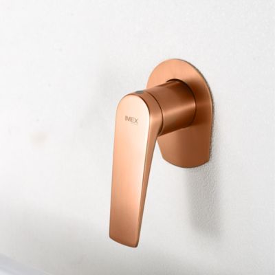 Robinet Mitigeur de Lavabo Encastré anti-calcaire Or Rose IMEX DELOS GLD055/ORC