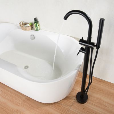 Robinet mitigeur de luxe sur pied 8028B en noir