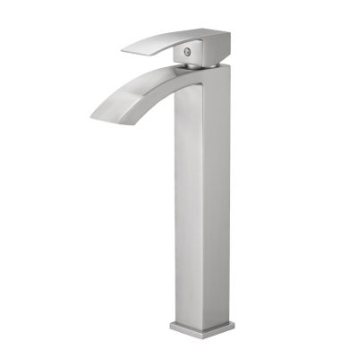 Robinet mitigeur haut bec cascade LERIO XL chrome brossé - Saniverre
