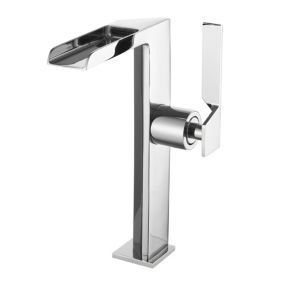 Robinet mitigeur haut CEZIO XL bec cascade ouvert chrome Brillant - Saniverre