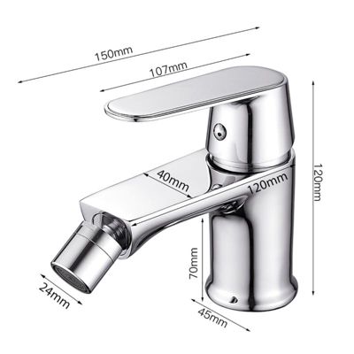 Robinet Mitigeur Lavabo Inox Arrondi Bec Orientable - SILAMP