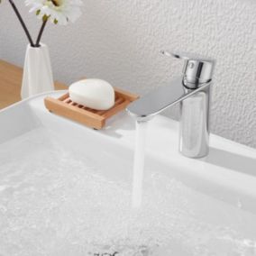 Robinet Mitigeur Lavabo Inox Arrondi pour Salle de Bain - SILAMP