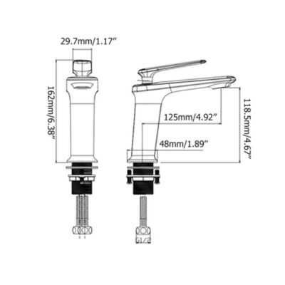 Robinet mitigeur lavabo Noir & Or rose - Brittia