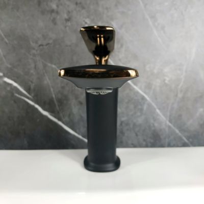 Robinet mitigeur lavabo Noir & Or rose - Brittia