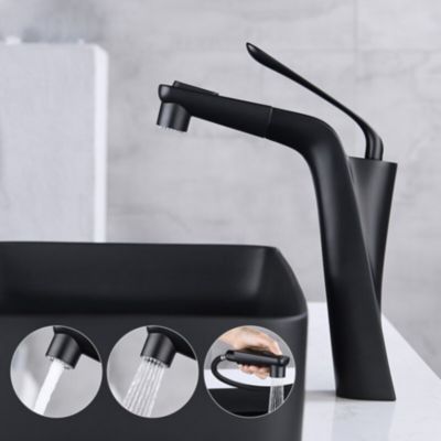Robinet mitigeur lavabo noir, Spanish