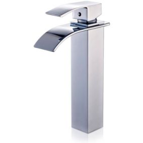 Robinet Mitigeur lavabo salle de bain personnalisee evier robinet cascade contemporaine mitigeur finition chromee