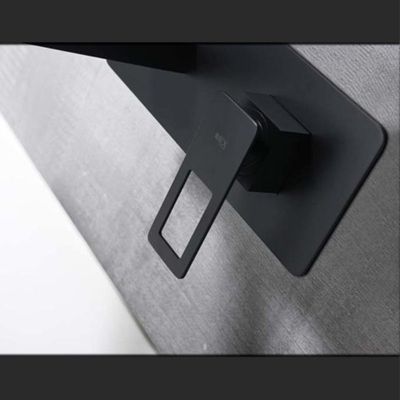Robinet mitigeur mural encastre SUECIA noir mat