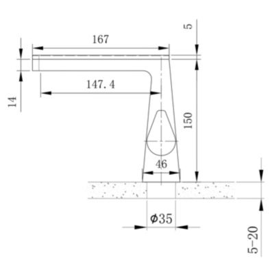 Robinet mitigeur pour lavabo ou vasque NT7320 effet cascade - noir mat, gun métal ou blanc mat Blanc