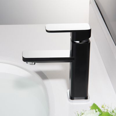 Robinet mitigeur pour lavabos vasques 1233CB chromé/noir