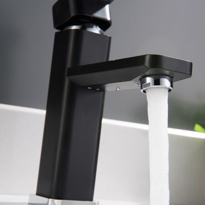 Robinet mitigeur pour lavabos vasques 1233CB chromé/noir