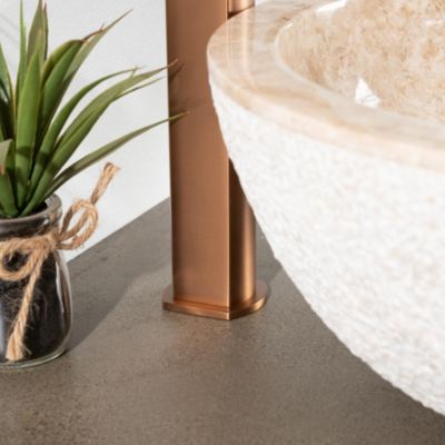 Robinet mitigeur pour vasque Louga cuivré brossé