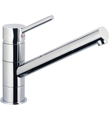 Robinet mitigeur pour évier de cuisine chrome bec long mobile embout orientable