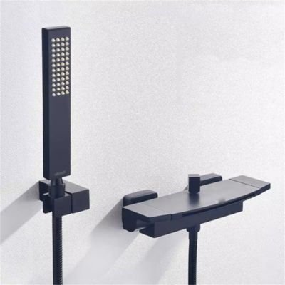 Robinet mural pour baignoire et douche, mitigeur eau chaude/eau froide, ensemble de douche 2-en-1