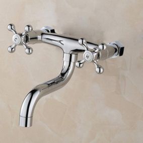 Robinet Mural Robinet lavabo mélangeur mitigeur Salle de Bain évier Vasque Design Moderne