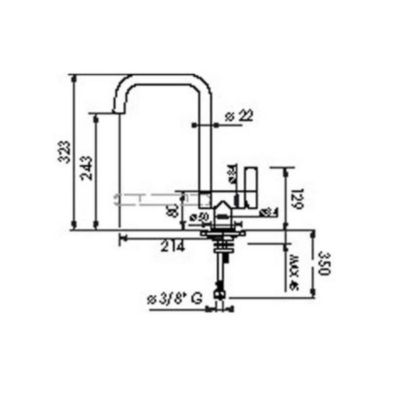 Robinet Rabattable Nobili éco énergie chromé CRBMI119