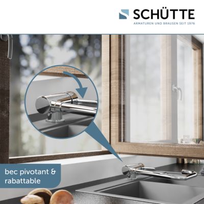 Robinet rabattable Schütte WINDOW chromé