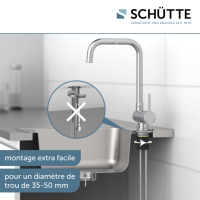 Robinet rabattable Schütte WINDOW chromé