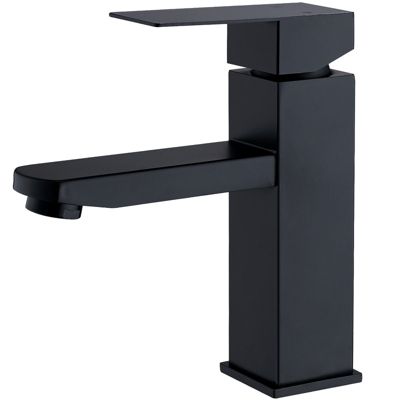 Robinet Salle Bain Noir Mitigeur Lavabo en Laiton Mitigeur Salle de Bain Contient des Tuyaux Chauds et Froids