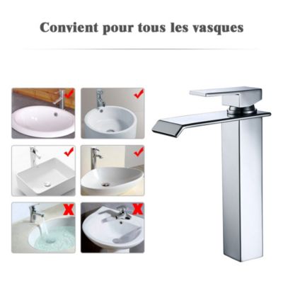 Robinet Bain Douche - 4 Trous - Nickel Brossé - Aldwick