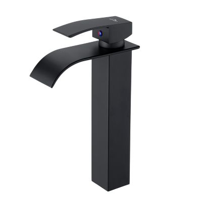 Robinet Salle de Bain Cascade Moderne, Auralum Max Mitigeur de Lavabo - Sortie Douce Sans Éclaboussures