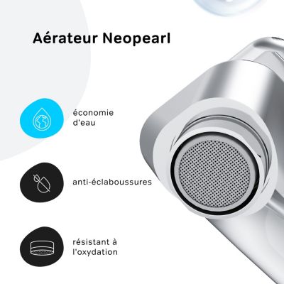 Robinet Salle de Bain Mitigeur de lavabo, Chromé, Hit taille M, FTA02200 AM.PM