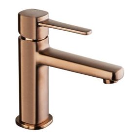 Robinet Salle de Bain Mitigeur Lavabo Cuivre Bronze Monocommande Glamour