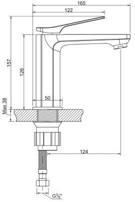 Robinet Salle De Bain Mitigeur Lavabo Cuivre Monocommande Neri