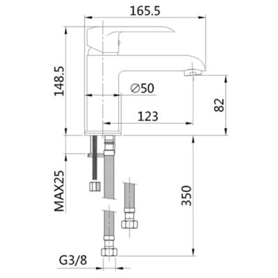 Robinet Salle De Bain Mitigeur Lavabo Noir Monocommande