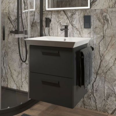 Robinet Salle De Bain Mitigeur Lavabo Noir Monocommande